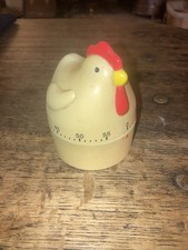 Vintage Mechanical Kitchen Timer In The Shape Of A Chicken Working