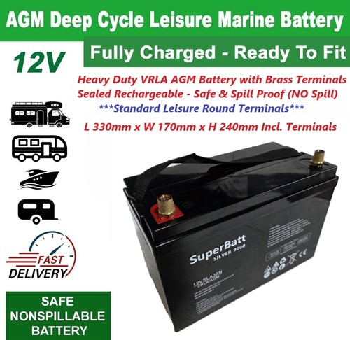 Agm deep cycle leisure battery - deep,