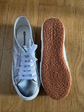 Superga Women's Silver Flats