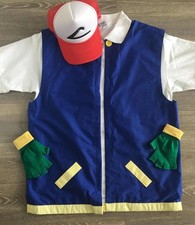 Ash Ketchum Costume Men’s Pokémon Large Fancy Dress Halloween UK