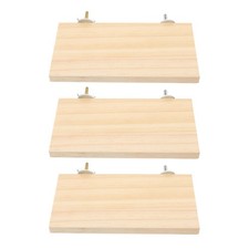 3 Pcs Bird Platform Solid Wood
