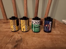 4 x Assorted Brand Expired 35mm Colour Camera Film With Plastic Cases