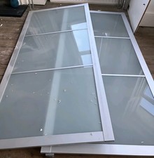 2X100cm Width Pax wardrobe Sliding Frosted Glass Doors