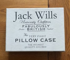 JACK WILLS SMALL  VERY FINEST PILLOW CASE BOX  22x17x4 cm USED ONCE COLLECTABLE