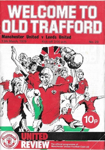 Football programme man utd - football,