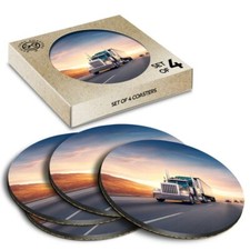4 x Boxed Round Coasters -