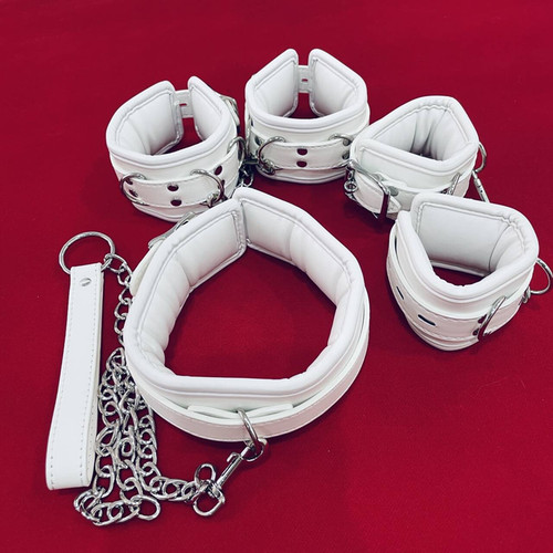 Leather bondage set hand - leather,