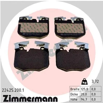 Front brake pad - front,