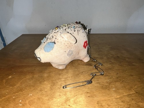 Vintage pink pig animal - pig, bobby