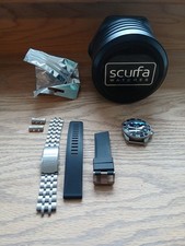 Scurfa Diver One Titanium OEM Bracelet with Rubber Straps