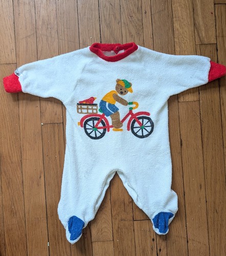 Vintage bear bicycle footed - vintage,
