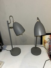 Grey Desk Bedside Table Small