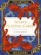 Luxury Playing Cards Mystical Medieval Style Dragon Huzzah - Linen Finish