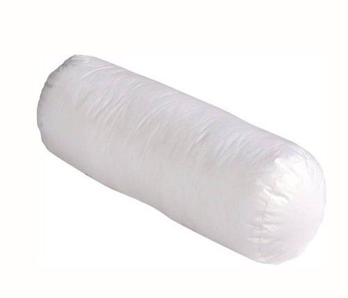 Round shape white bolster - round,