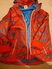 Spiderman Rain Coat 4/5 Years Old Red And Blue Lightweight Jacket