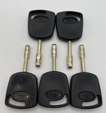 5 X GEUINE FORD W1 4D63 CHIP KEYS MK7 TRANSIT BLUE CHIP ETC USED