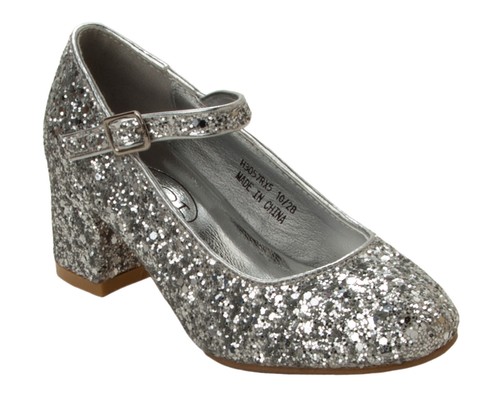 Girls silver glitter - girls,