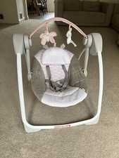 Ingenuity, Comfort 2 Go Compact Portable Baby Swing Flora The Unicorn 0-9 Months
