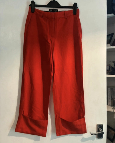 Zara women red cropped - women's,