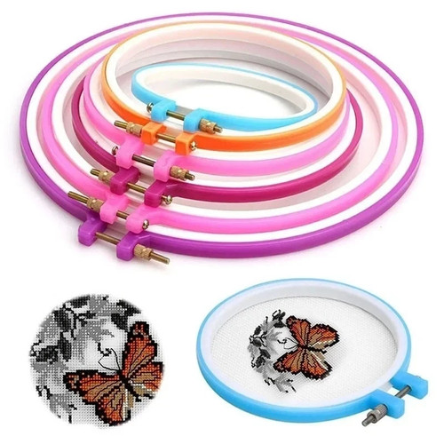 5pcs plastic embroidery - plastic, cross