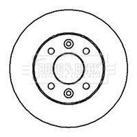 2x Front Solid Brake Discs For