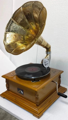 Hmv style vintage gramophone - vintage,