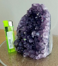 Extra Large Natural Amethyst Druze Geode Quartz Crystal Cluster Reiki 1.3kg P25