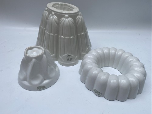 Antique shelley jelly moulds - jelly,