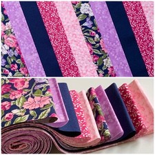 10 100% cotton fabric strips