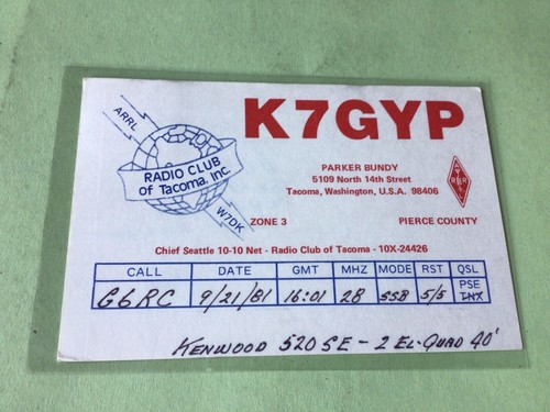 Vintage qsl radio - qsl,