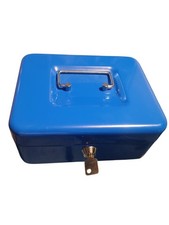 Blue metal cash box key - metal,