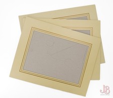 3 x Cardboard photo frame - Cream - Popout strut at back - 7x5 inch photographs