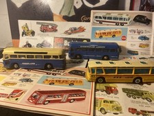 Budgie Toys Motorway Coach No 296 1960s x 2 & Dinky Viceroy Coach No 293, 1970s