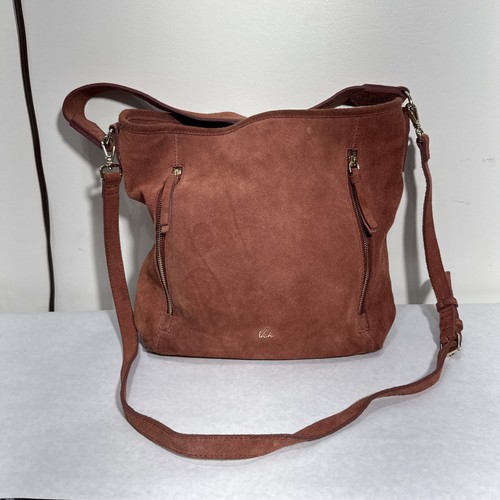 Rust suede hobo tote fall - rust,
