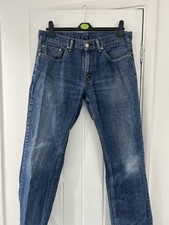 Navy Blue Levi’s Waist Size 33 And Length 30 Men’s Straight Flare Jeans 