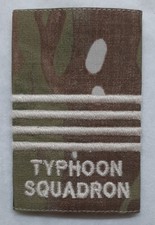 RAF Typhoon Squadron Slide MTP Royal Air Force Shoulder Rank 4 Bar Officer