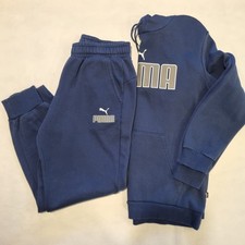 Puma Tracksuit Blue Size M Top & Bottoms Mens Vgc