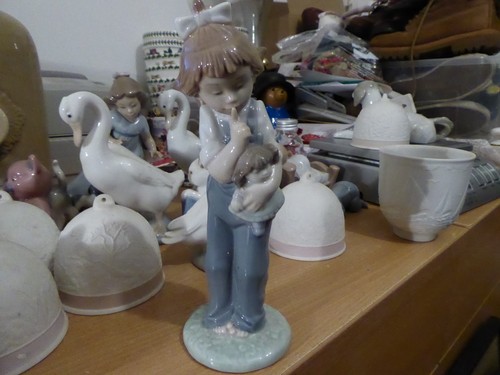Lladro nao large girl with - large,