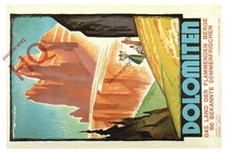 Postcard- Poster Design, Dolomiten, Dolomites, F. Lenhart (Repro) [Dalkeith]