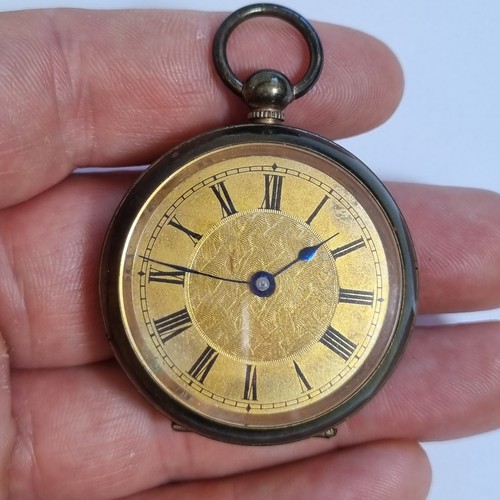 Antique gold plated fob - antique,