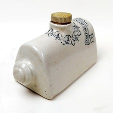 Vintage "DOULTON'S RELIABLE FOOT WARMER" Salt-Glazed Stoneware HOT WATER BOTTLE