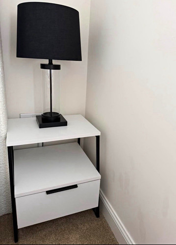 Set white bedside table - 2,