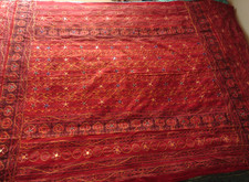 Vintage Indian Cotton mirrored