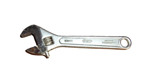 Vintage adjustable wrench - c.k,