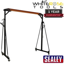 Sealey Portable Lifting Gantry Crane Adjustable 0.5 Tonne Garage Workshop
