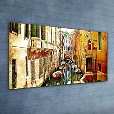 Painting City Buildings River