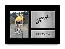 Eddy Merckx Excellent Gift Idea Signed Autograph A4 Photo Print Fans of Cycling