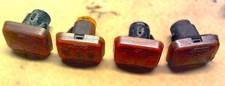 4 x USED CLASSIC MINI - ORANGE SIDE INDICATOR REPEATER LENS  AHU2592