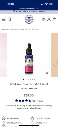 Neal yard wild rose - wild, glow