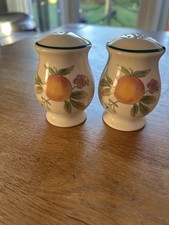 Cloverleaf Peaches Cream Salt Pepper Shakers